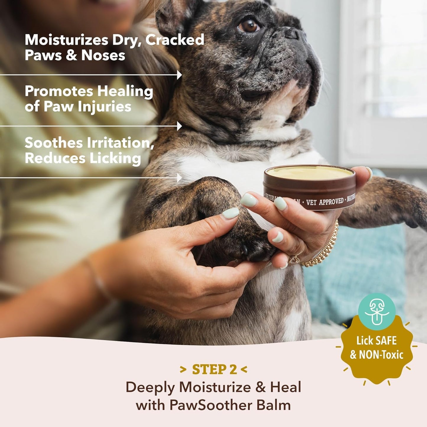 Pawtection Dog Paw Balm, Protects Paws from Hot Surfaces, Sand, Salt, & Snow, Organic, All Natural Ingredients